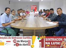 Sintracon Curitiba terá eleições no final de março