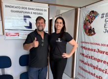 Franciele Zukovski é eleita a primeira presidenta do SEEB de Guarapuava e Região