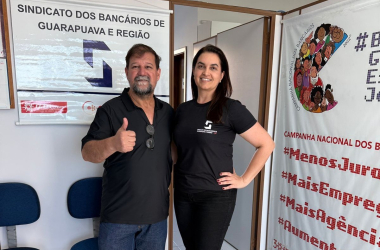 Franciele Zukovski é eleita a primeira presidenta do SEEB de Guarapuava e Região