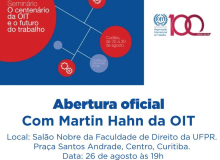 Curitiba recebe seminário sobre o centenário da OIT