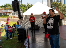 1º de maio em Foz do Iguaçu teve debate e manifestação da classe trabalhadora