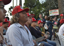 Vigília Lula Livre recebe 2º Curso de Música Popular do MST, no Paraná