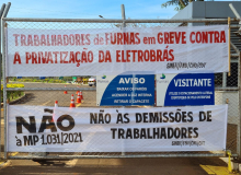 Em Foz, trabalhadores de Furnas iniciam greve por 72 horas