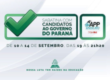 APP-Sindicato vai sabatinar candidatos(as) ao governo do Paraná