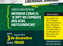 MPT-PR promove videoconferência sobre atos antissindicais