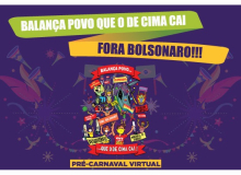 Balança povo, que o de cima cai: pré-carnaval virtual da CUT será na quinta-feira