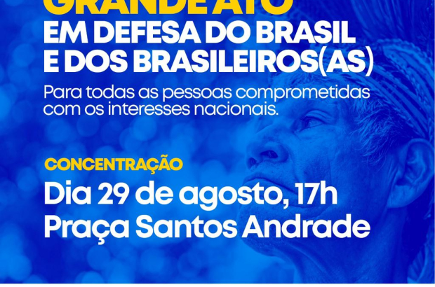 “Meu Brasil Brasileiro”: Curitiba nas ruas em defesa da soberania nacional dia 29/08