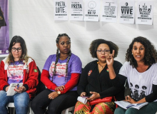 Mulheres negras protagonizam debate de gênero na Vigília Lula Livre