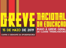 Greve nacional da educação, dia 15 de maio, terá atos regionais no Paraná