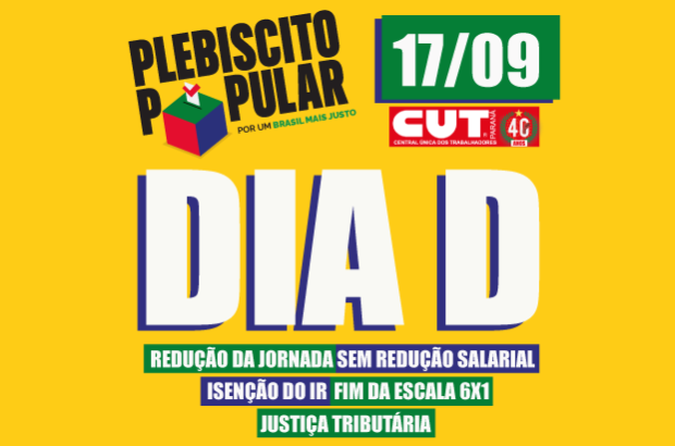 “Dia D” do Plebiscito Popular no Paraná será na quarta-feira