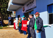CUT Paraná participa da inauguração da sede do Sintraf de Rio Bonito do Iguaçu